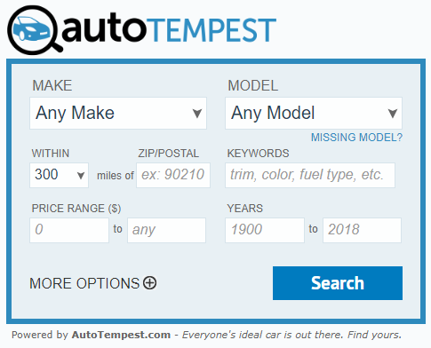 Advanced AutoTempest Widget